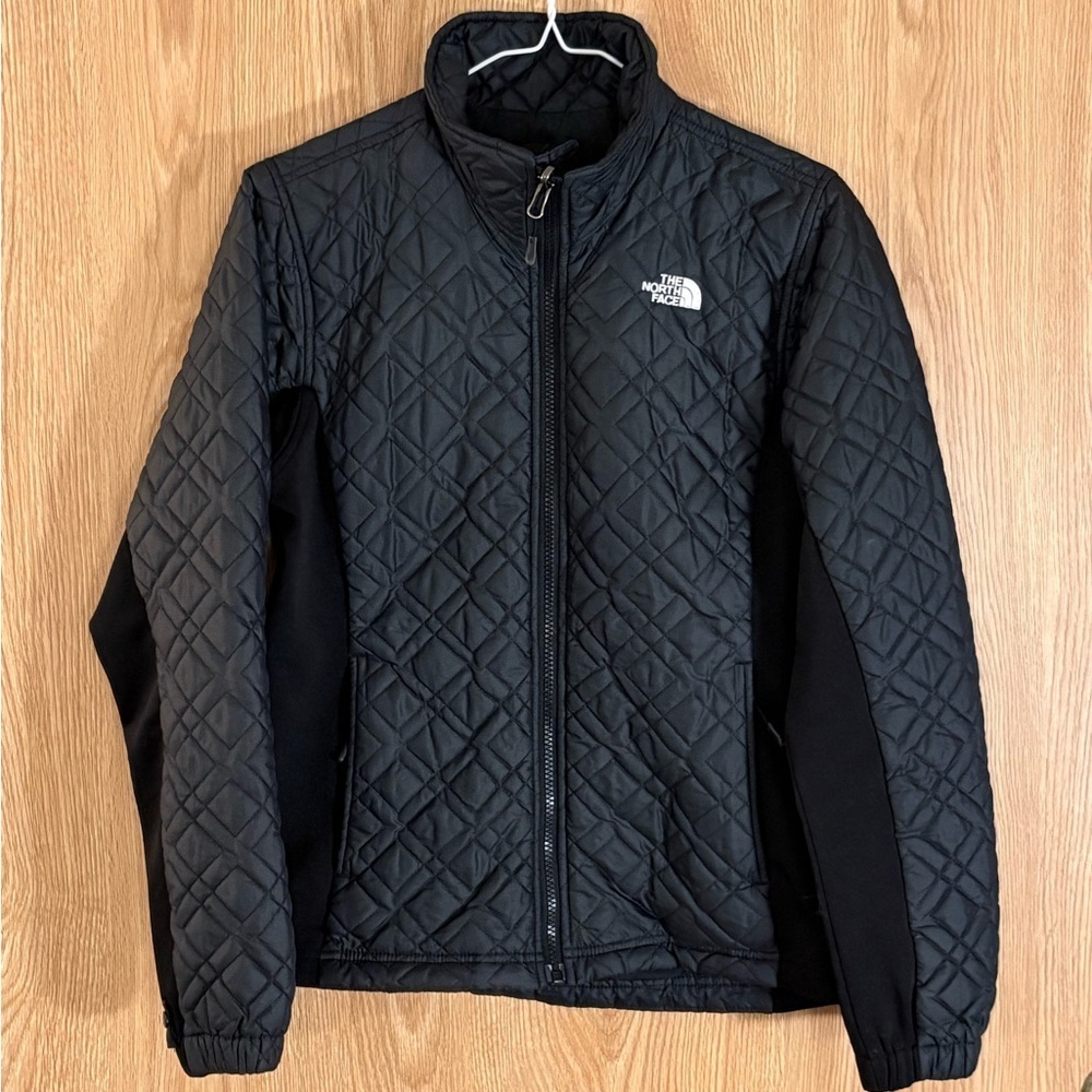The North Face Black Thermoball Hybrid Puffer Quilted Jacket
